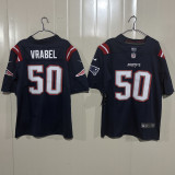 VRABEL #50 Men's New England Patriots NFL Jersey 爱国者