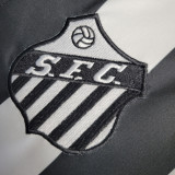 1958 Santos Black White Retro Soccer Jersey