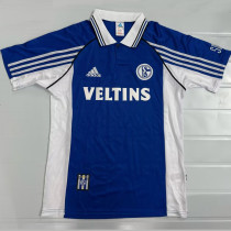 1998/2000 Schalke 04 Home Blue Retro Soccer Jersey