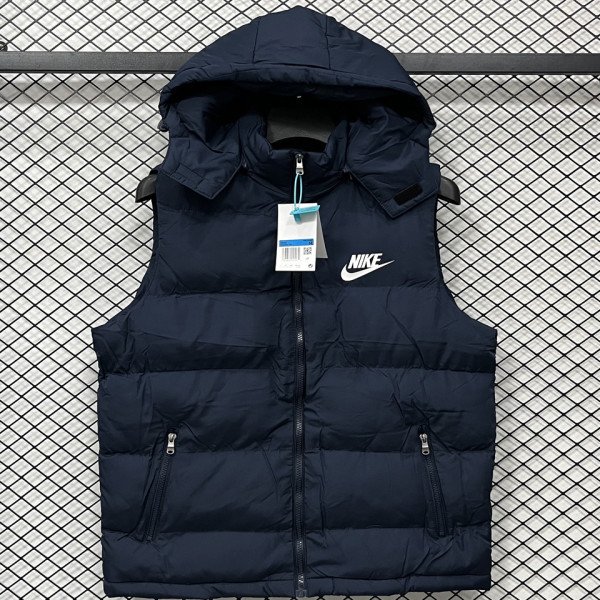 2026/27 NK Royal Blue Cotton Vest Jacket J5503 宝蓝色带帽