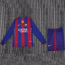 2014/2015 BA Home Retro Kids Long Sleeve Soccer Jersey