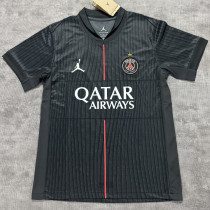 2025/26 PSG 1:1 Quality 4th Black Grey Fans Soccer Jersey  Have Star 带星