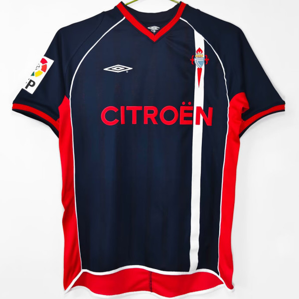 2001/2003 Celta Away Black Retro Soccer Jersey
