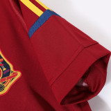 2012 Spain Home Red Retro Soccer Jersey