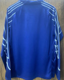 2024/25 PSG 4Th Blue Long Sleeve Fans Soccer Jersey 新胸前广告