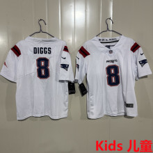 DIGGS #8 New England Patriots Kids NFL Jersey 爱国者