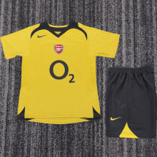 2005/2006  ARS Away Yellow Retro Kids Soccer Jersey