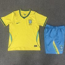 2026/27 Brazil Home Yellow Kids Soccer Jersey