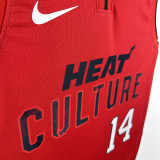 2025 Miami Heat HERRO #14  Red City Edition NBA Jerseys 热压