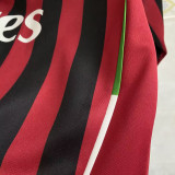2011/12 AC Milan Home Long Sleeve Retro Jersey
