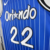 2019 Magic WAGNER #22 Royal Blue Retro NBA Jerseys