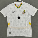 2025 Ghana Home White Fans Soccer Jersey