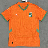 2025 Ivory Coast Home Orange Fans Soccer Jersey