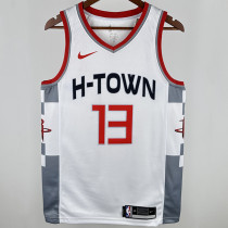 2020 Rockets HARDEN #13 White City Edition NBA Jerseys