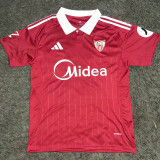 2025/26 Sevilla FC Away Red Fans Soccer Jersey