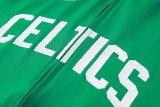 2024/25 Celtics Green Hoody Zipper Jacket Tracksuit
