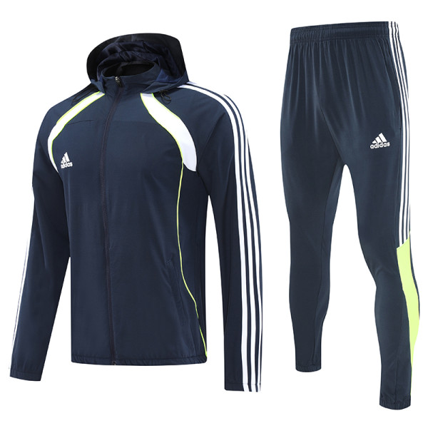 2026/27 AD~ Baby Blue Hoody Zipper Jacket 三条白边