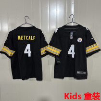 METCALF #4 Pittsburgh Steelers Kids NFL Jersey 钢人