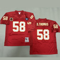 D. THOMAS #58 Men's Kansas City Chiefs Retro NFL Jersey 酋长
