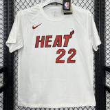 2025 Miami HEAT BUTLER #22 White High Quality Casual T-Shirt T156