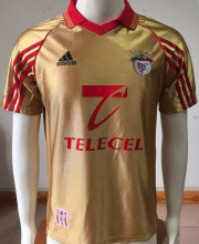 1998/1999 Benfica Away Gold Retro Soccer Jersey