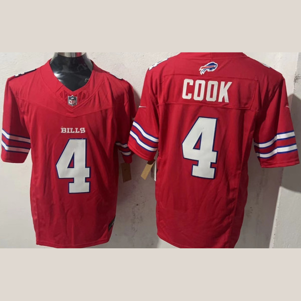 COOK #4 Men's Buffalo Bills NFL Jersey 布法罗比尔  (3代）
