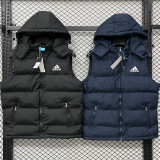 2026/27 AD Royal Blue Cotton Vest Jacket J5501 宝蓝色带帽
