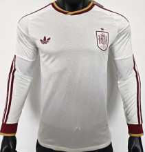 2026/27 Spain Away Player Version Long Sleeve Soccer Jersey