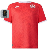 2026/27 Tunisia Home Red Fans Soccer Jersey (Have Right Patch 有右臂章 白底黑字）