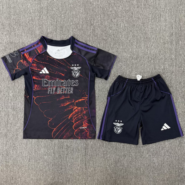 2025/26 Benfica 4TH Purple Kids Soccer Jersey