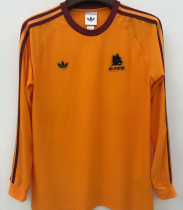 2026/27 Roma Orange Retro Style Fans Long Sleeve Soccer Jersey