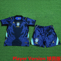 2026/27 Brazil Away Blue Player Version Kids Jersey 球员版童装