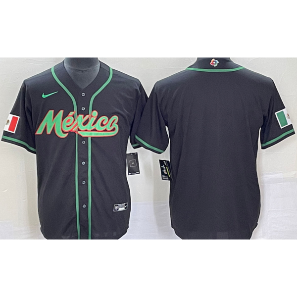 2026 WBC Mexico Black Baseball Jersey