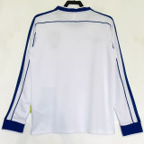 1998 Brazil White Retro Long Sleeve Soccer Jersey