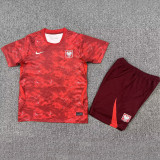 2026/27 Poland Away Red Kids Soccer Jersey