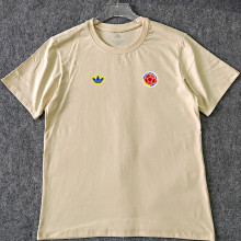 2026/27 Colombia Retro Style Pure Cotton T-Shirt 队微 红色