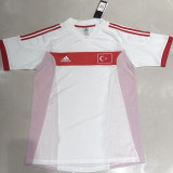 2002 Turkey Home White Retro Retro Jersey