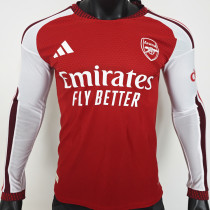 2026/27 ARS Home Red Player Version Long Sleeve Soccer Jersey