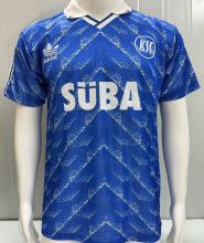 1989/1990 Karlsruher SC Away Blue Retro Jersey 卡尔斯鲁厄