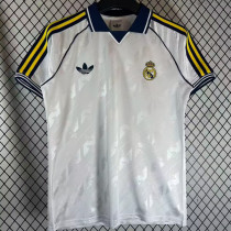 2026/27 RM Special Edition White Retro Style Fans Soccer Jersey 黄三边