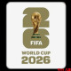 橡胶 儿童  FIFA WORLD CUP 2026 Rubber Kids Patch Right Patch 右臂章 白底金字 (You can buy it alone OR tell us which jersey to print it on. )