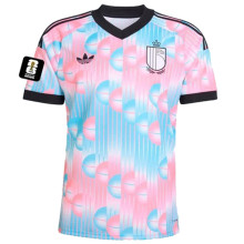 2026/27 Belgium Away Fans Soccer Jersey (Have Right Patch 有右臂章 黑底白字）