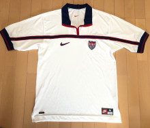 1998 U.S Home White Retro Soccer Jersey