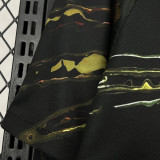 KVARATSKHELIA #7  PSG x Labubu Dark Night Edition Black Fans Soccer Jersey 2025/26 拉布布字体 ★★