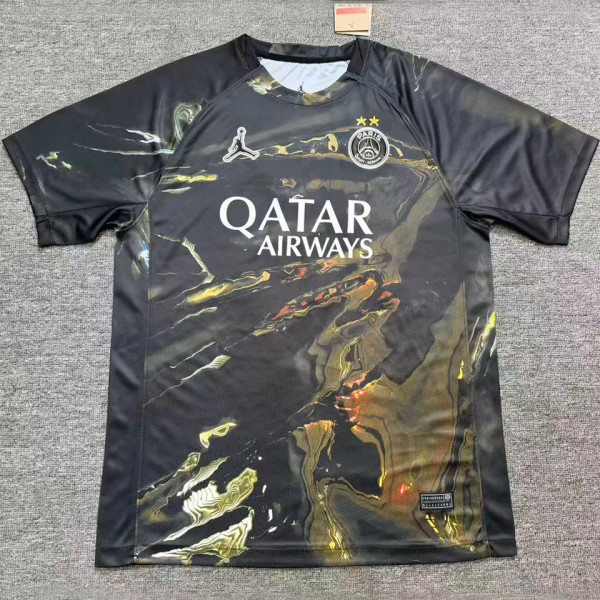 2026 PSG Dark Night Edition Black Fans Soccer Jersey  (2 Stars 2星）