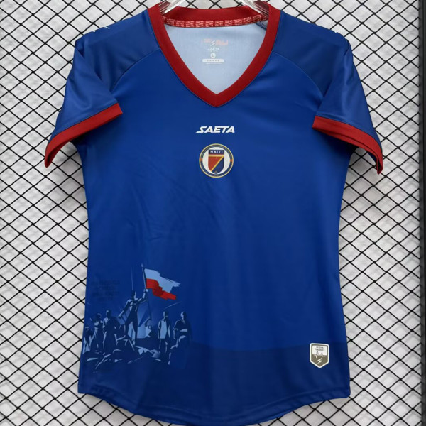 2026/27 Haiti Home Blue Women Soccer Jersey 女海地
