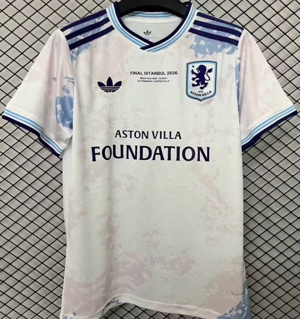 2025/26 Aston Villa UEFA Final Third Fans Soccer Jersey 决赛版带胸前小字