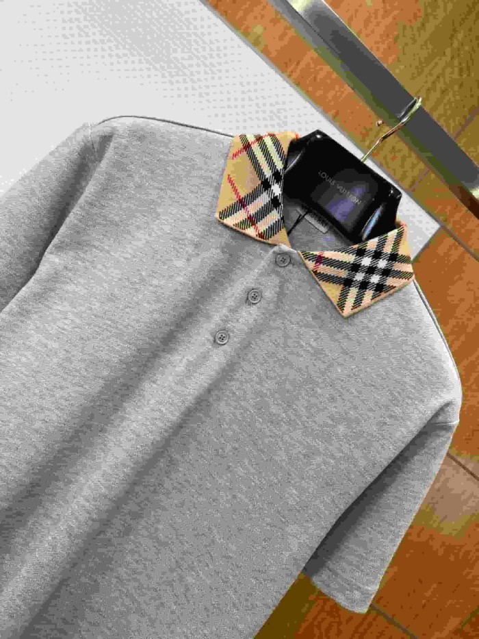 1:1 quality version Classic Check Collar Short Sleeve Polo Shirt 3 colors 29105654