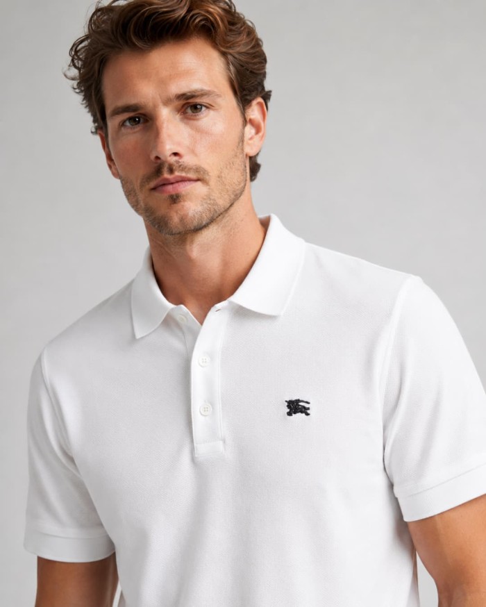 1:1 quality version Classic Knight Embroidered Short Sleeve Polo Shirt 2 colors 29105384