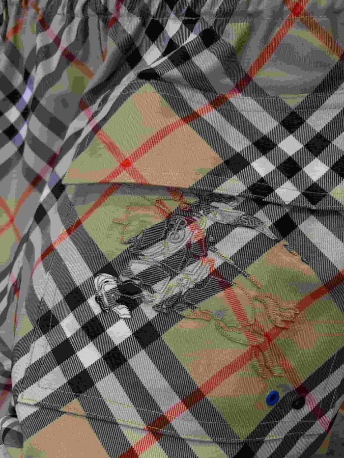 1:1 quality version Classic Check Drawstring Quick Dry Swim Shorts 3 colors 29105540